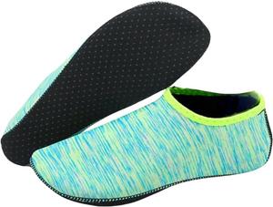 Пляжные водные кроссовки для плавания и дайвинга, противоскользящие, унисекс, носки для воды, сандалии, плоская обувь, кроссовки-носочки Uebherv, зеленый