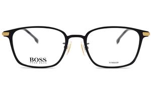 HUGO BOSS Квадратные очки для мужчин, Matte Black