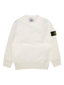 Stone Island Junior джемпер с логотипом, нейтральный цвет
