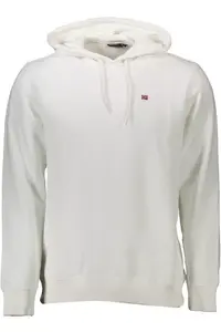 Белый хлопковый мужской свитер Napapijri