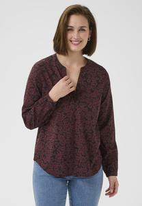 Блуза Kaffe Blouse, Fudge Black Flower Print/Light Pink