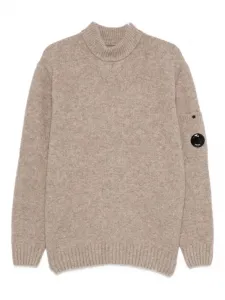 Свитер с линзой C.P. Company, бежевый