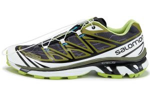 Salomon Амортизирующие противоскользящие и износостойкие низкие кроссовки для активного отдыха унисекс зеленый белый черный KOLON SPORT, Зеленая Глушь