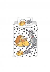 Комплект постельного белья детский Disney, 100x135 см, белый / бежевый