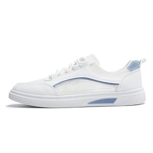 BOLE Низкие женские скейтерские кеды бело-голубые, цвет White Blue