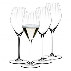 Бокалы для шампанского Шампанское Performance 375 мл, набор 4 шт., прозрачные Riedel The Wine Glass Company, прозрачный