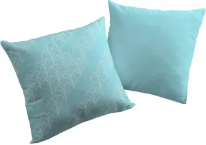 Декоративная подушка Adam "Аргентинская криолла", с рисунком пальмы, двусторонний чехол без наполнителя, 1 шт 60х40 см, бирюзовый