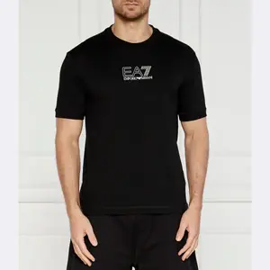 Футболка стандартного кроя Ea7, черный