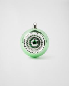 Стеклянные елочные украшения Prada, аква