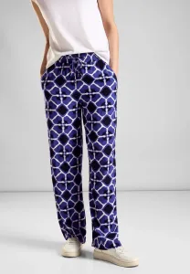 Брюки STREET ONE Marlene, эластичный пояс с кулиской, синий