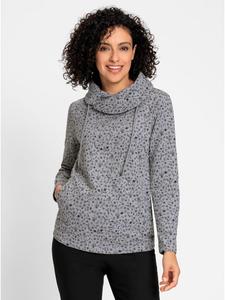 Толстовка серого цвета с графитовым принтом WITT WEIDEN