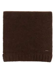 Шарф из шерсти альпаки DSQUARED2, коричневый