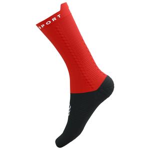 Велосипедные носки Compressport Pro Racing Socks V4.0 Bike, цвет Black/Red