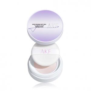 AKF Пудра рыхлая Snow Melt в Honey Pink для контроля жира, без переноса, без эффекта маски, выравнивает тон кожи, фиксирующая, 10 г