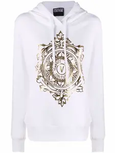 Худи с логотипом V-Emblem Versace Jeans Couture, белый