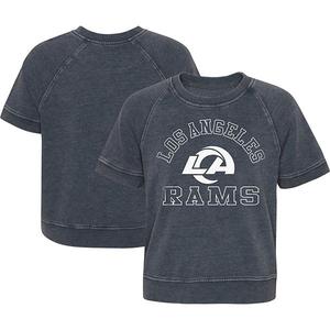 Футболка raglan los angeles rams cheer squad heather charcoal для девушек Outerstuff