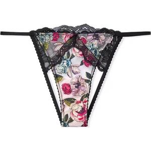 Victoria's Secret Женские трусы 1 упаковка Black Print