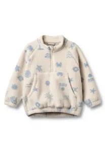 Анорак, флисовый джемпер "лунный" Wheat, White Onyx Jacquard