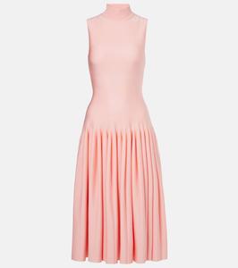 Расклешенное миди-платье Alaïa, Pink