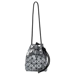 Сумка-ведро Prism PVC через плечо, на одно плечо, женская серебристая ISSEY MIYAKE