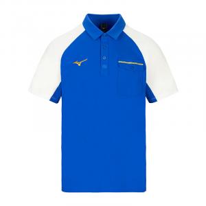 Унисекс поло кобальтово-синий Mizuno