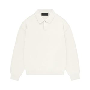 Вязаная футболка-поло Fear of God Essentials Cloud Dancer