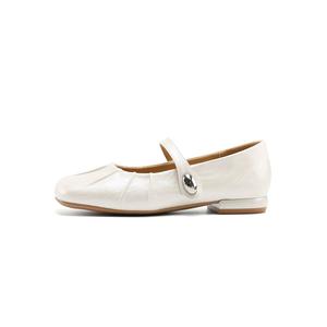 Туфли Мэри Джейн на массивном каблуке, женские, цвета экрю JOSINY, Ecru
