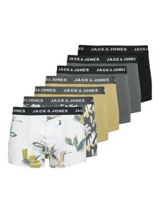 Трусы JACK & JONES Boxer shorts, цвет dark grey/khaki/black/white