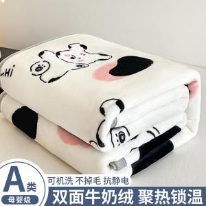 Yalu Плед двусторонний велюровый 120х200 см с парой наволочек, расцветка Dappled Dog