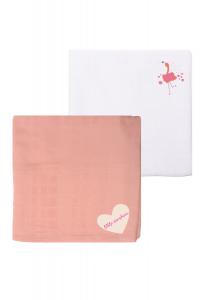 LILIPUT Пеленки 'Flamingo' в розовом, белом