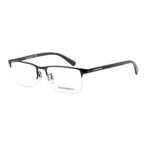 EMPORIO ARMANI Мужская оправа для очков прямоугольная сплав ярко-черная, Bright Black