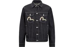 Джинсовая куртка мужская джинсовая синяя Evisu, синий