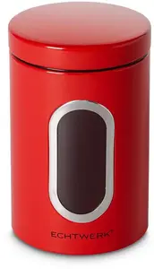 Банка для хранения ECHTWERK, (1 шт.), 1,4 л 11х17,5 см, красный