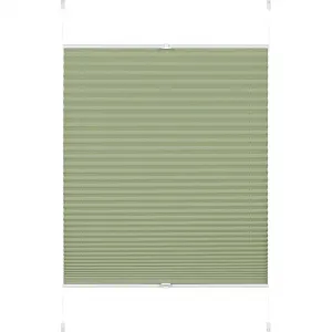 Плиссе EASYFIX Greta защита от света без сверления, натягивается с легкостью, включая ненавязчивую накладную планку (защита от пыли) Gardinia, Mintgrün
