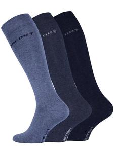 Носки Cotton Prime Kniestrümpfe 3 Paar, цвет blautöne
