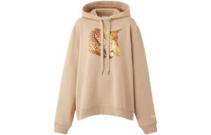 Свитшот женский Burberry с рисунком, коричневый