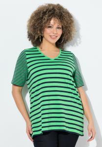 Футболка с принтом RINGELMIX V-AUSSCHNITT HALBARM Ulla Popken, мята