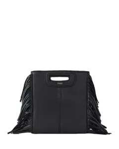 Миниатюрная кожаная сумка M Maje, черный