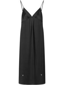 AERON атласное платье макси, черный