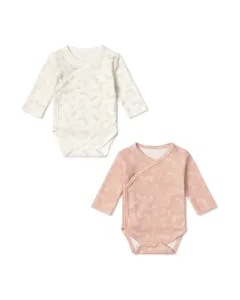 Набор детских бодиков из хлопка с принтом медвежат и радужных звездочек Tous, мультиколор