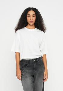 Футболка ONLY ONLAUBRIELLE LIFE SHINE, Bright White/Silver-Coloured/Off-White