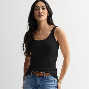 Женский повседневный топ для многослойности Sonoma Goods For Life, Pitch Black