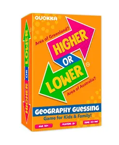 Настольная игра для детей - семейная карточная игра для детей и взрослых - больше или меньше | весёлые вопросы-угадайки | легко научиться | 2+ игрока Quokka, geography