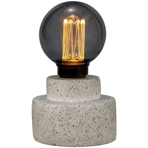 Настольная лампа Noble Flare E27, 1 шт., E27, включая светильник, работает на батарейках, с функцией таймера Pauleen, серый