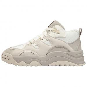 Нескользящие износостойкие высокие кроссовки женские цвета экрю 361°, Feather White/Oat Milk