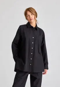 Блузка-Реглан bella с длинными пуговицами Gai+Lisva, Black
