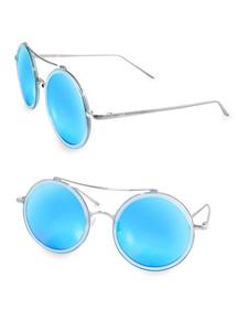 Круглые солнцезащитные очки XO 50MM Aqs, синий