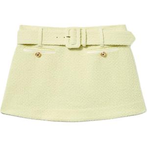 Шорты с поясом для автопортрета Self-portrait, желтый