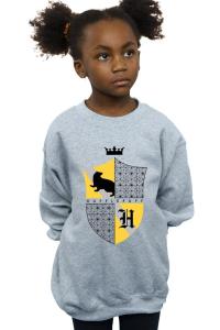 Толстовка со щитом Хаффлпаффа Harry Potter, серый