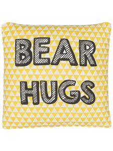 Декоративная подушка Beliani Deko RADZKOT, цвет gelb/weiß/schwarz